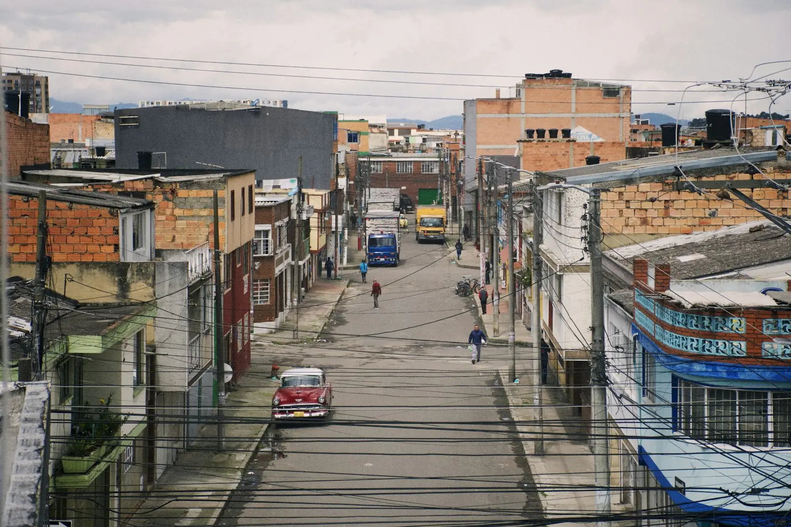 A Bogotá street alive with neighborhood character and urban energy