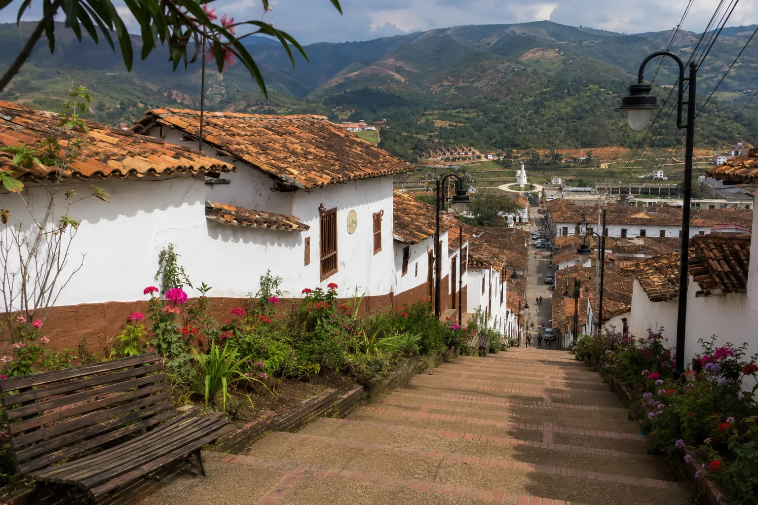 Casco histórico colonial de Zapatoca, Santander, Colombia