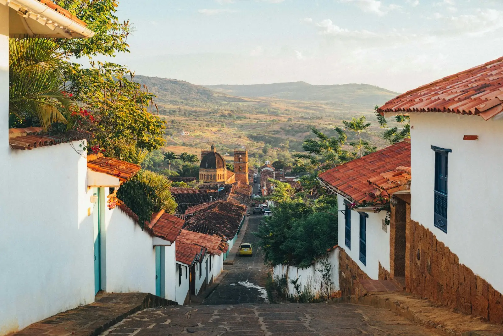 Barichara, el pueblo más bonito de Colombia, calles empedradas y casas blancas