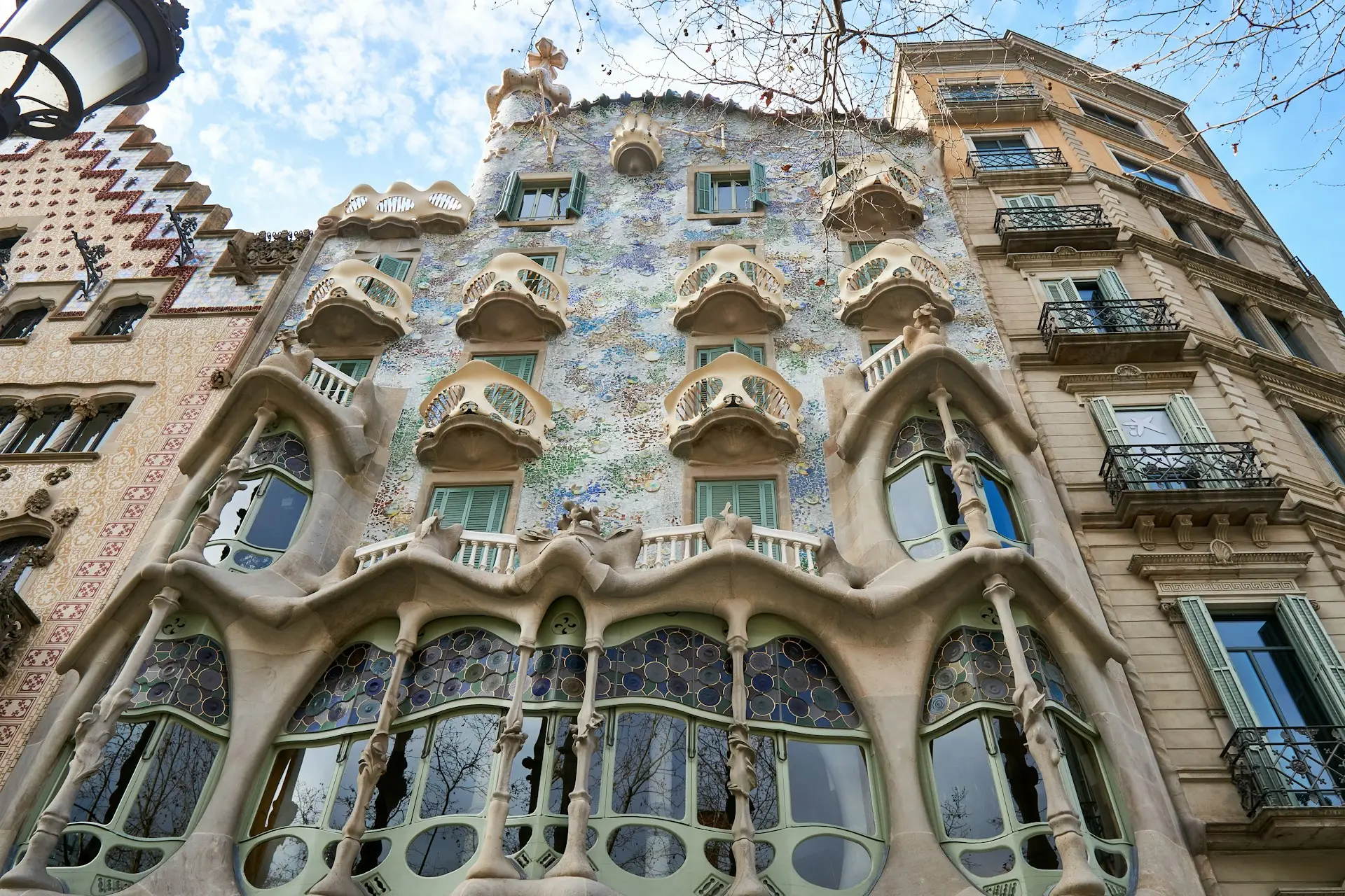 Passeig de Gràcia en el Eixample de Barcelona