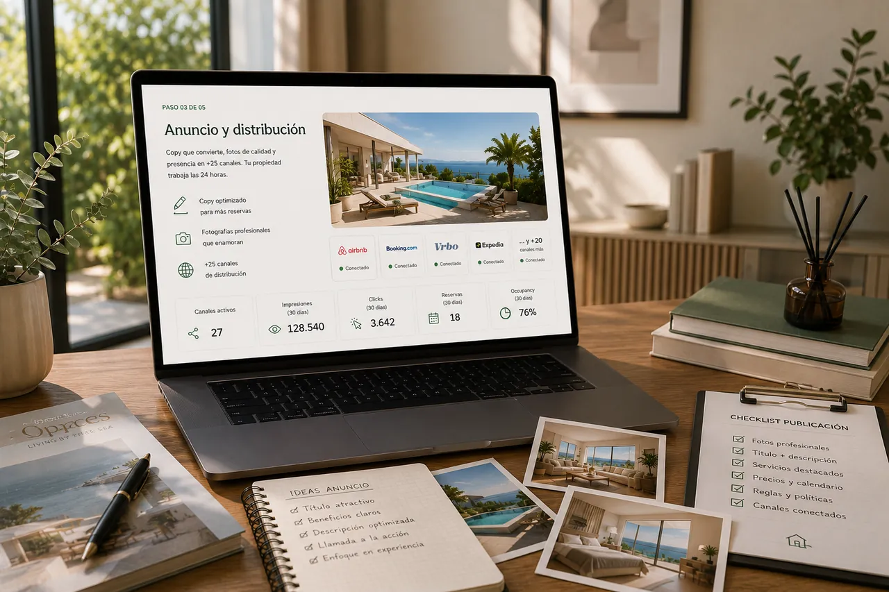 Photography and listing optimisation for vacation rental